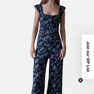 Shabby Chic Meadow Lace-Up Jumpsuit